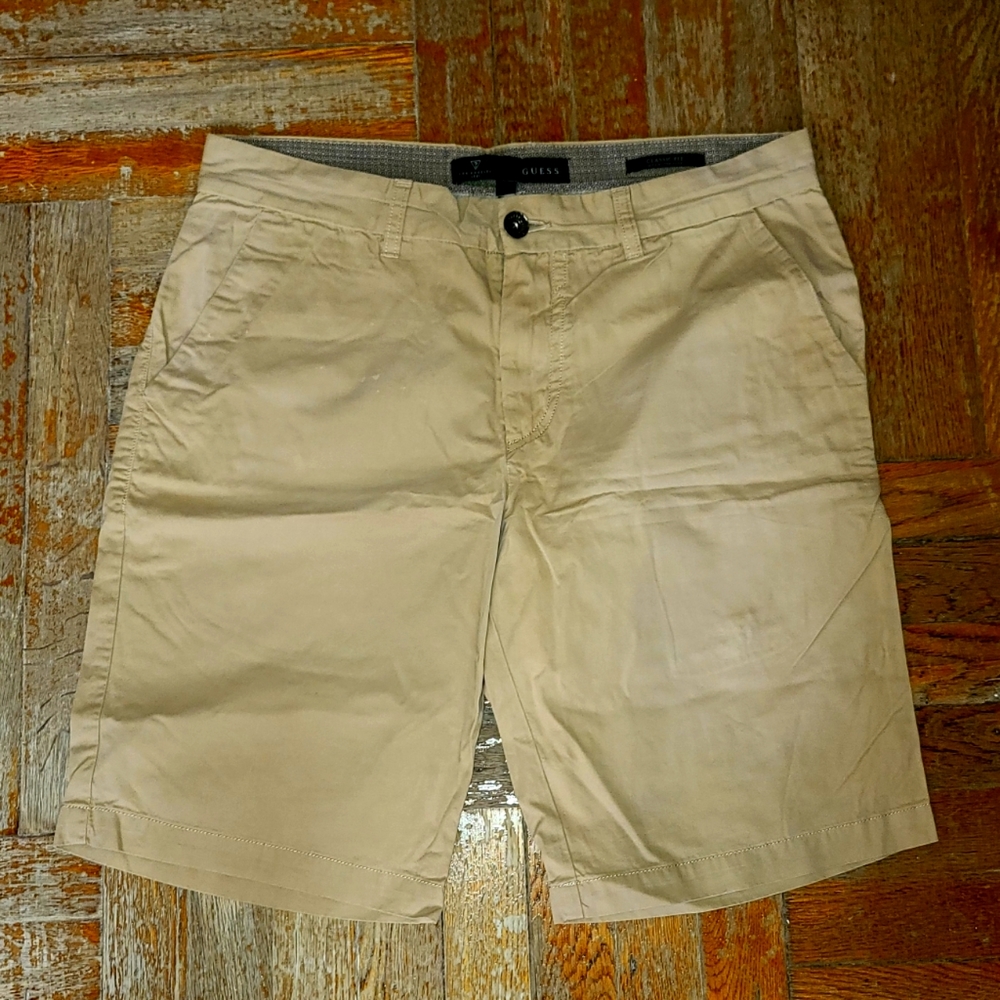 Guess Mens Black Chino Shorts - Size 34